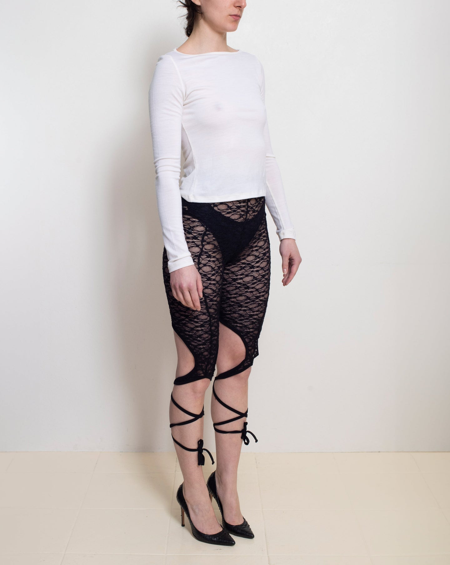 Black Spiral Leggings